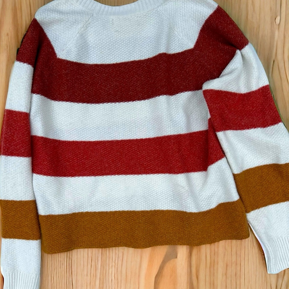 PINQUE Florence Raglan Long Sleeve Cropped Sweater Women’s Size M